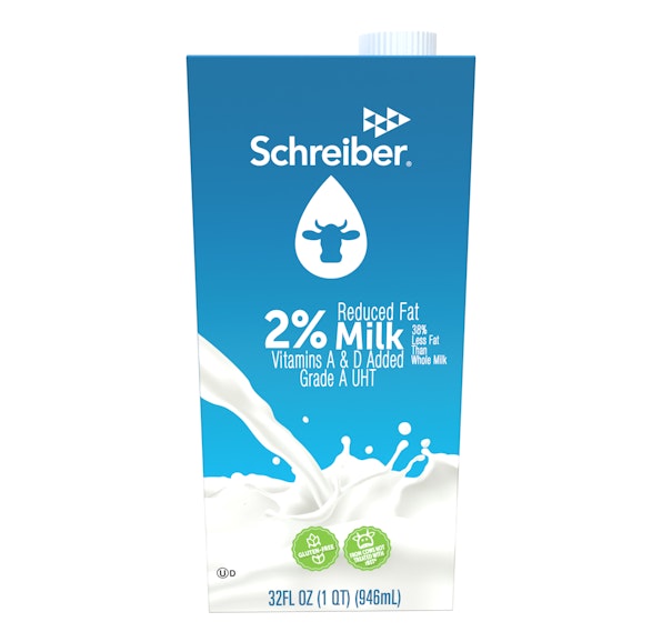 SCHREIBER 2% MILK 6/32 FL OZ