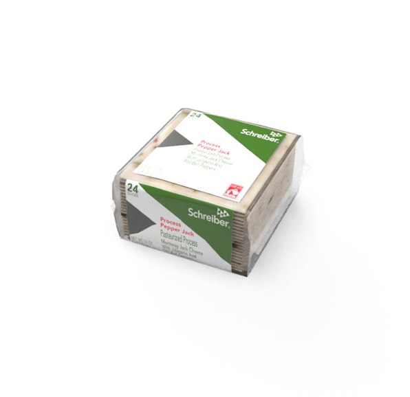 SCHREIBER PASTEURIZED PROCESS PEPPER JACK SLICES - 12/1# 24 SLICES