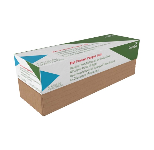 SCHREIBER PASTEURIZED PROCESS HOT PEPPER JACK SAUCING LOAF - 6/5#