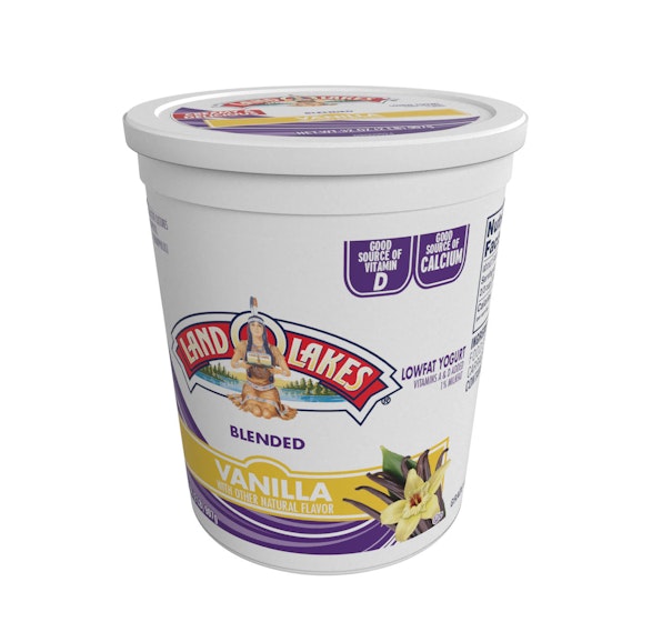 LAND O LAKES LOWFAT BLENDED VANILLA YOGURT CUP - 6/2#