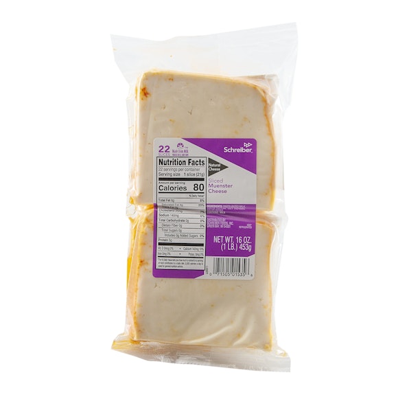 SCHREIBER MUENSTER SLICES - 10/1# 22 SLICES
