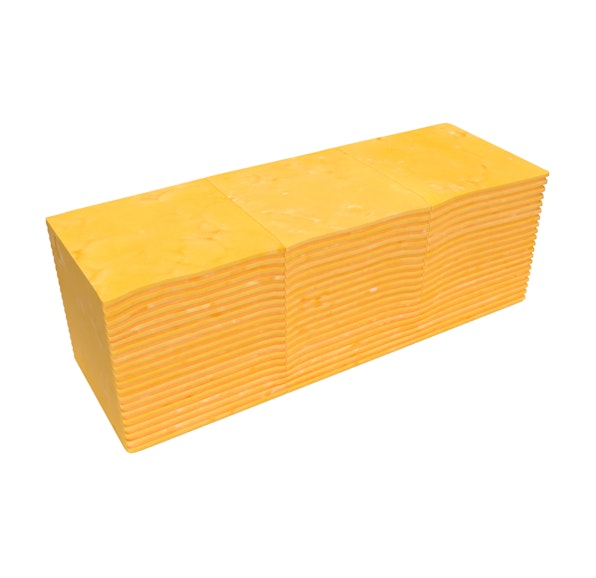 YELLOW PASTEURIZED PROCESS RESTRICTED MELT SHARP AMERICAN SLICES - 4/5# 200 SLICES