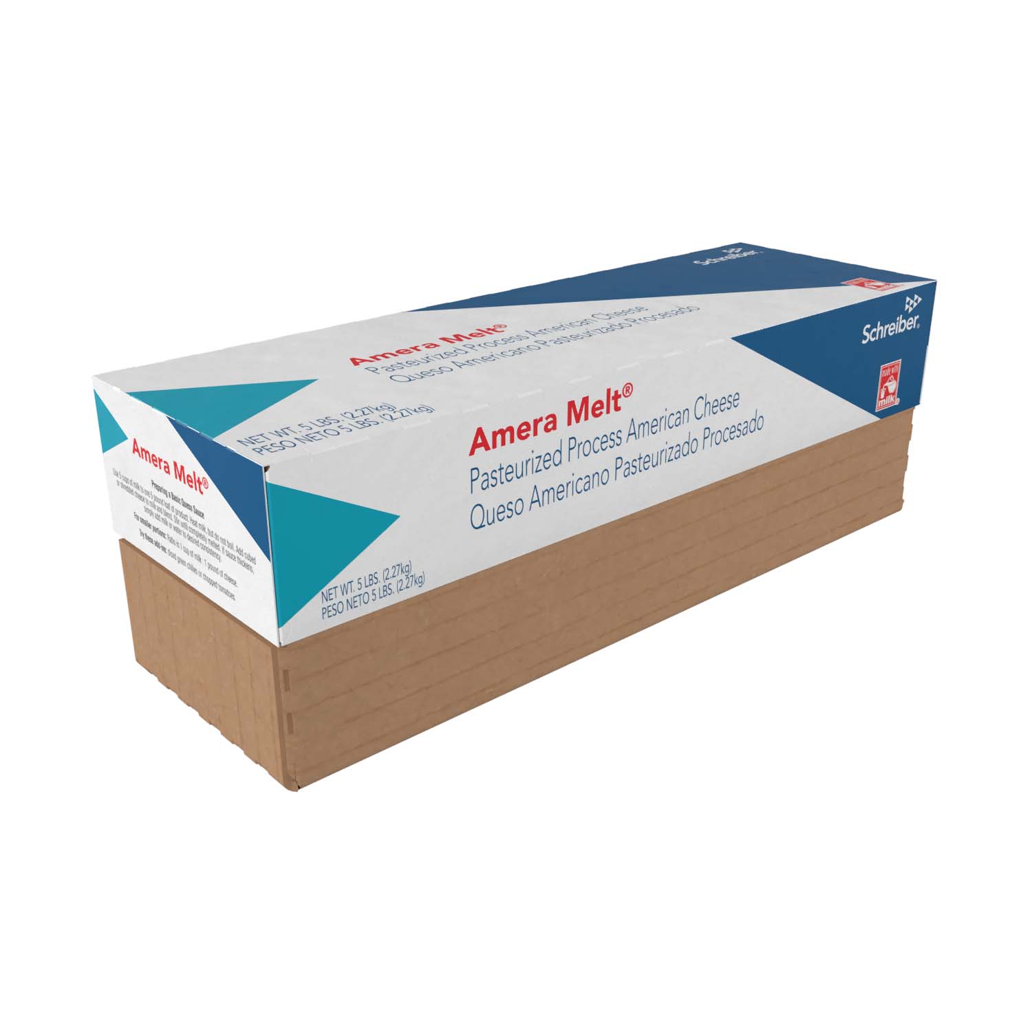 SCHREIBER AMERA MELT YELLOW PASTEURIZED PROCESS AMERICAN LOAF - 6/5#