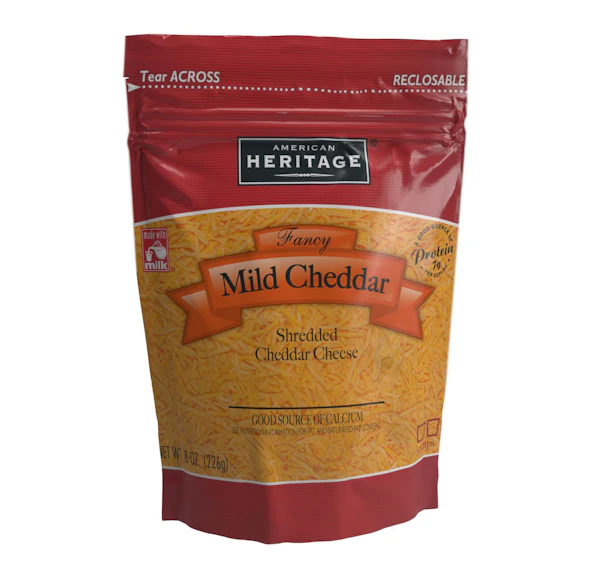 AMERICAN HERITAGE MILD CHEDDAR FANCY SHREDS - 12/8OZ