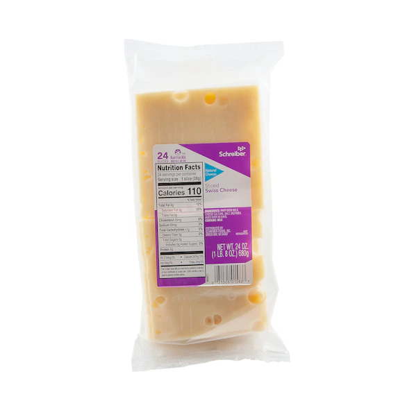 SCHREIBER SWISS SLICES - 8/1.5# 24 SLICES