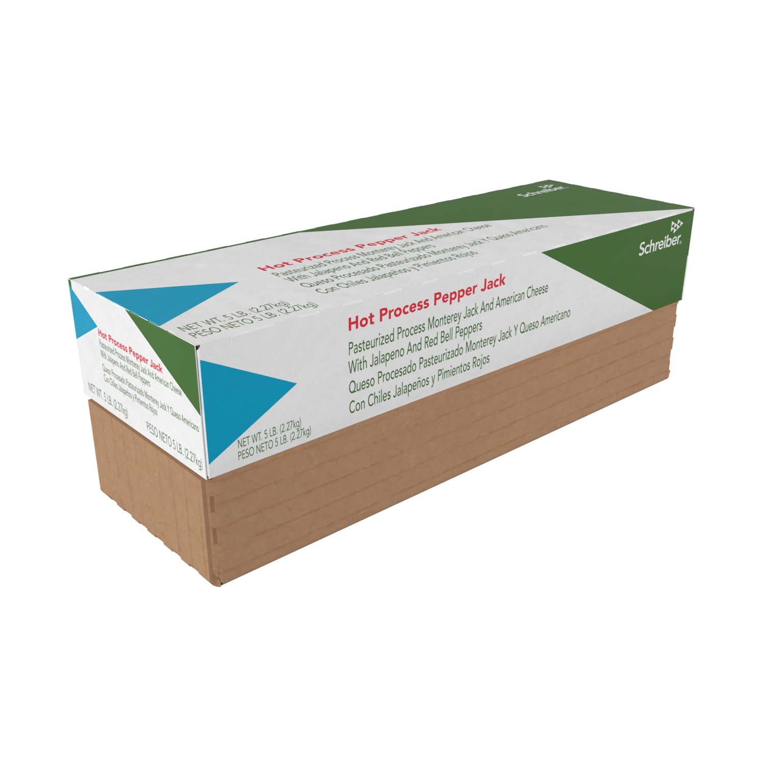 SCHREIBER PASTEURIZED PROCESS HOT PEPPER JACK SAUCING LOAF - 6/5#