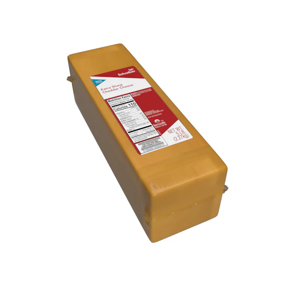 SCHREIBER EXTRA SHARP CHEDDAR LOAF - 2/5#