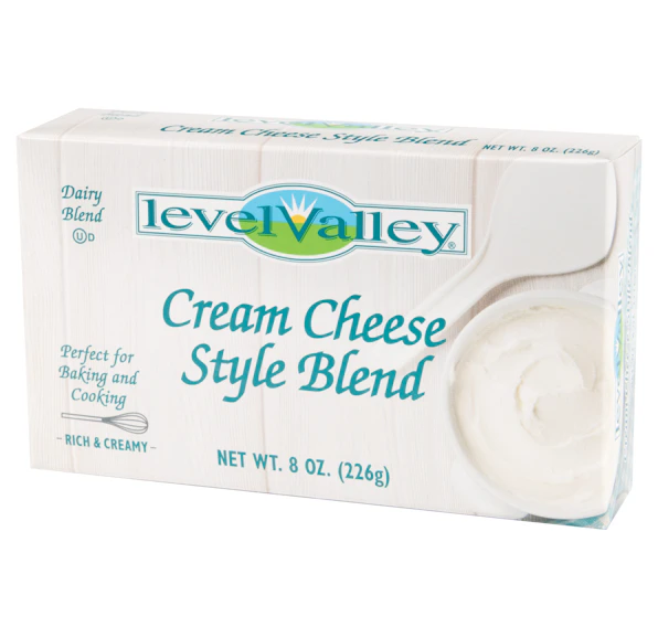 LEVEL VALLEY CREAMERY CREAM CHEESE STYLE BLEND BAR - 36/8OZ