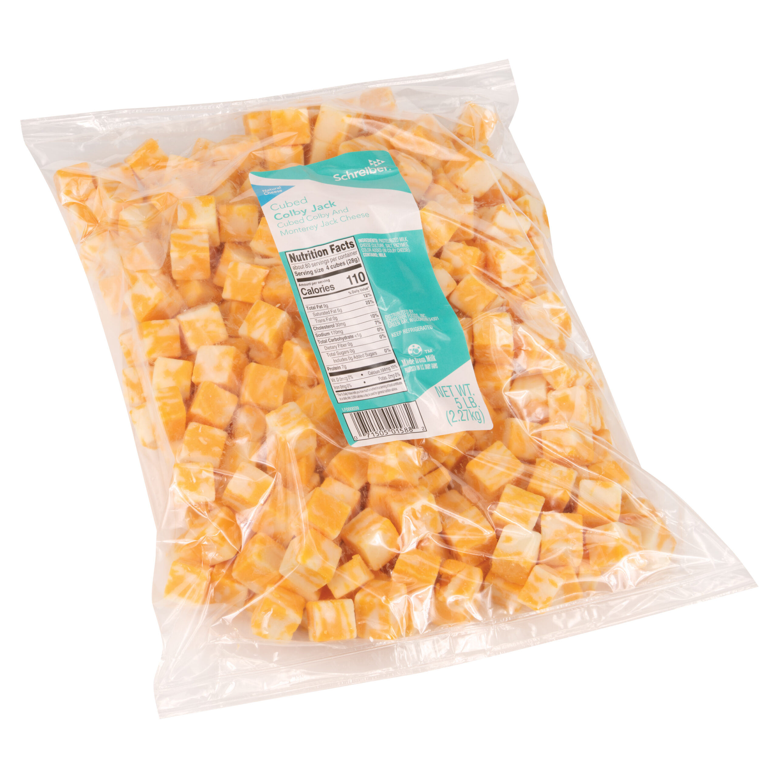 SCHREIBER COLBY JACK SNACK CUBES - 4/5#