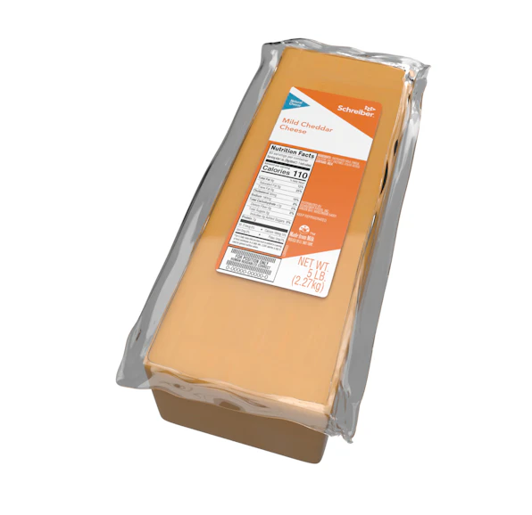 SCHREIBER MILD CHEDDAR LOAF - 8/5#