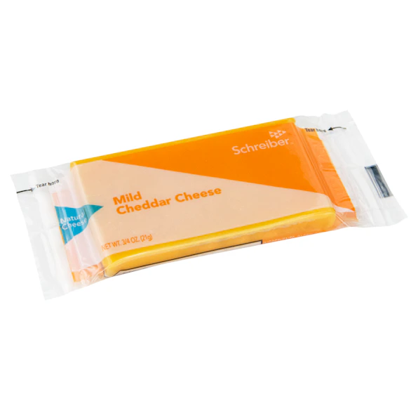SCHREIBER MILD CHEDDAR SNACK BAR - 2/50/.75OZ