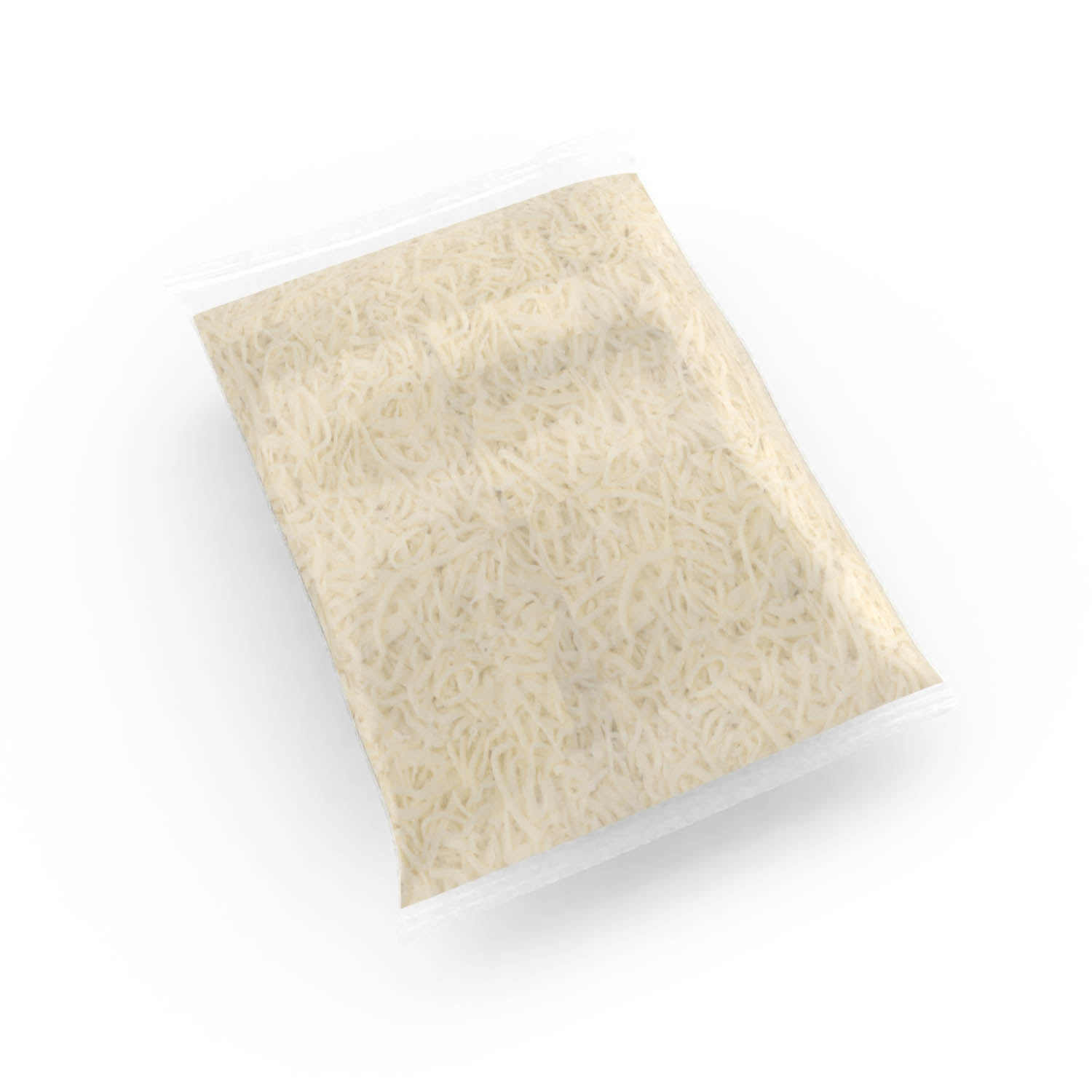 WHITE PASTEURIZED PROCESS SHARP AMERICAN CHEESE FEATHER CUT SHREDS - 4/5#
